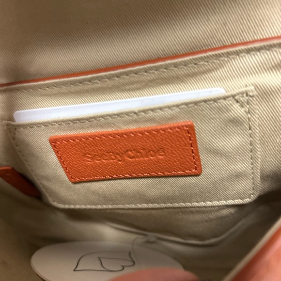 Chloe Mini Leather Crossbody  Bag Brown and Green - Picture 12 of 15